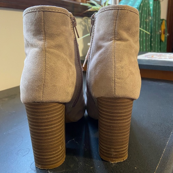 3inch heel ankle lace up booties with open toe - Picture 5 of 5